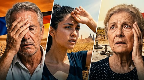 scorching heatwave batters Europe, causing roads and railway tracks to melt