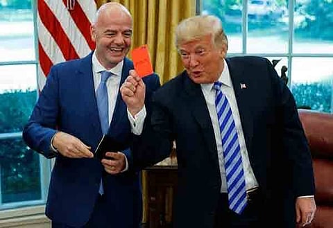 Trump in controversy in the matter red card received by American player Folarin Balogun in WorldCup football 