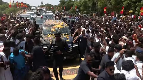 CM Joseph Vijay Trichy to Karur Road Trip Grand Welcome