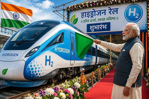 ticket price for the hydrogen train set to operate in India starting on the 17th will be just 5 rupees