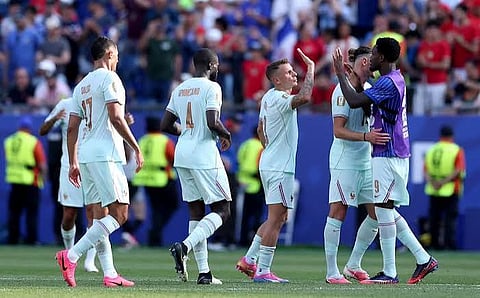France defeated Morocco 2-0 in the World Cup football quarter-final