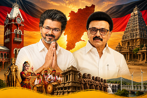 Chief Minister Vijay, DMK leader Stalin extended their greetings on Tamil Nadu Day