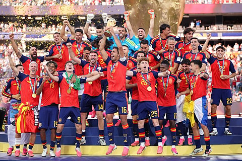Spain won the World Cup football final by defeating the defending champions, Argentina