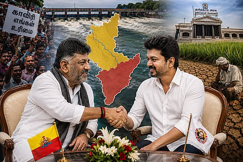 Reports indicate that CM Vijay plans to meet Chief Minister of Karnataka in person to receiving Cauvery water
