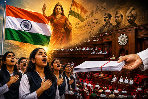 new bill proposing a prison sentence of up to 3 years for disrespecting  'Vande Mataram' song 