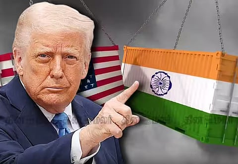 US announces 10% additional tariff on Indian imports.