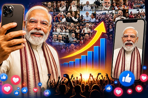 world record set with the selfie video recently released by Prime Minister Modi, garnering 303 million viewers