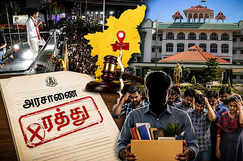 Madurai High Court has quashed  government order granting government jobs to 31 individuals in Karur