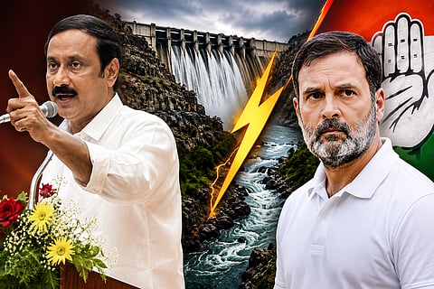 Anbumani challenged he is ready to quit e NDA, if Rahul Gandhi speaks against the Mekedatu dam