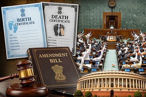 Birth and Death Amendment Bill was passed in the Lok Sabha by a voice vote without debate