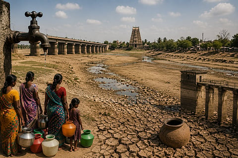 Cauvery and Kollidam rivers, which serve as the lifelines of Tamil Nadu, have completely dried