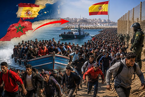 Rampant poverty in Morocco driven its people to risk their lives escape to Spain