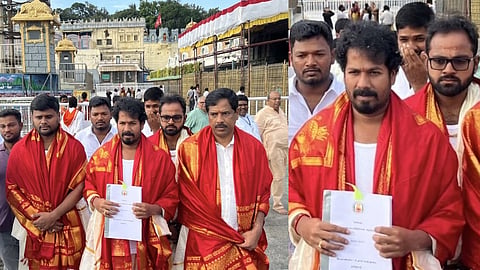 Offering prayers at Tirupati for the Tamil Nadu Agriculture Budget: TVK Minister embroiled in controversy 