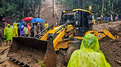 Heavy rains in Kerala: Orange alert for 12 districts; rising risk of landslides.