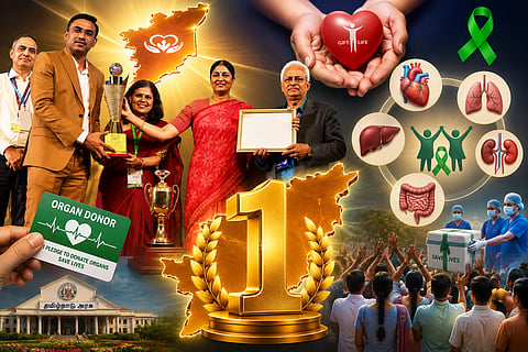 Tamil Nadu achieved feat of winning national award for organ donation for the 10th consecutive year