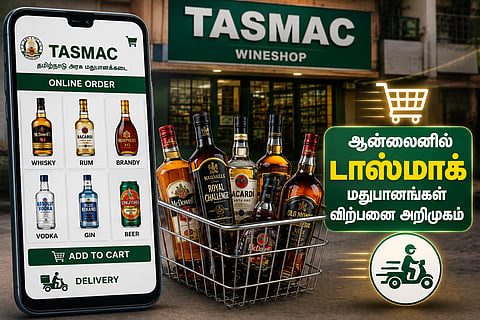 system for selling liquor online and via mobile apps in Tamil Nadu has come into effect today.