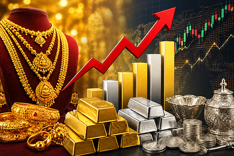 price of gold is once again soaring at breakneck speed. The price of silver is also rising
