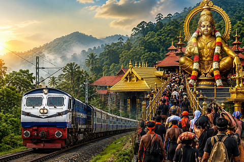 Good News for Sabarimala Devotees: Central Government Approves 95-km Direct Railway Line from Theni to Erumeli!