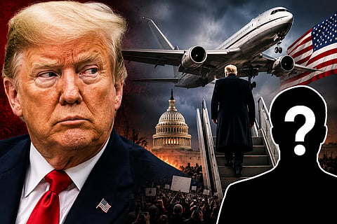 controversy  erupted  whether US President Donald Trump, secretly escaped due to a death threat from Iran