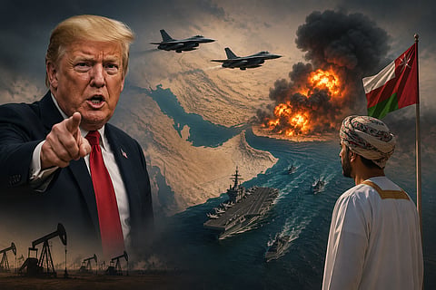 US threatens oman and saying not to interpt on harmous canal isssues
