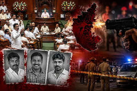 demand made in Legislative Assembly for  CBI inquiry into shooting deaths of 3 Tamils ​​in Karnataka