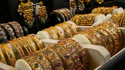 Gold prices have surged for the third straight day, with a sovereign rising by ₹4,040, surprising jewellery buyers.