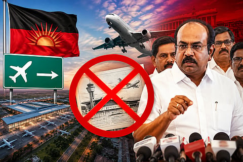 DMK urged TVK government to withdraw its decision to abandon  Parandur airport project