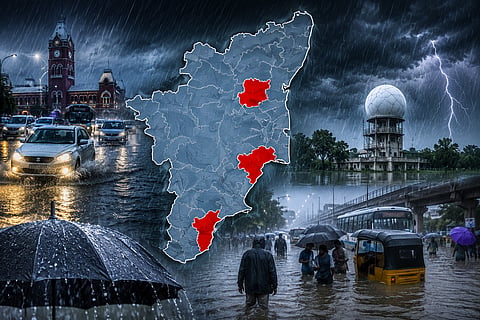 Heavy rain in three districts of Tamil Nadu: Chennai Regional Meteorological Centre report