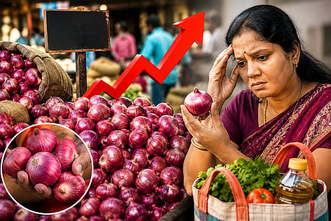 Sharp rise in onion prices: Selling at up to ₹110 per kg? Housewives worried!