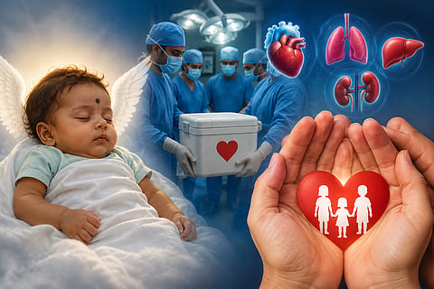 Organs of 19-month-old donated: New life for 3 children!... 'Karnan' lives on even after death!