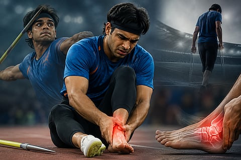 Neeraj Chopra Withdraws from Asian Games: Season Ruled Out Due to Ankle Ligament Tear!