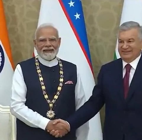 PM Modi has received his 36 highest international award in uzbekistan in recent visit.