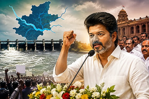 CM Vijay categorically assured that Tamil Nadu will not,  yield its legal rights regarding Cauvery water issue