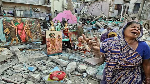 India has strongly condemned reports that a 100-year-old Hindu temple in Pakistan's Narowal district