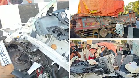 Horrific Accident in Kerala's Thrissur: 8 Tamil Nadu College Students Killed After Car Crashes into Lorry