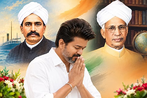 Chief Minister Vijay Extends Greetings on the Birth Anniversaries of V.O. Chidambaranar and Dr. Radhakrishnan.
