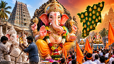 Vinayagar Chaturthi: Hindu Munnani arranges to install idols at 1.5 lakh locations across Tamil Nadu!