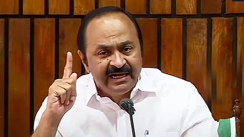 kerelam cm vd satheesan said kerelam Government will take strict action on pinarayi vijayan on ED FIR case.