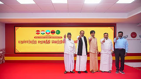 TVK, Congress, MDMK, VCK, and IUML has been named the ‘Secular Social Justice Victory Alliance’