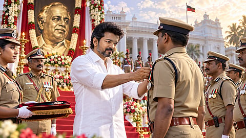 Chief Minister Vijay ordered the awarding of Anna Medals to 180 police and uniformed personnel
