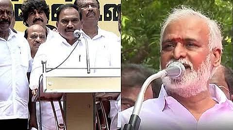 case registered against DMK MP A. Raja, former Minister Sekar Babu regarding controversial remarks 