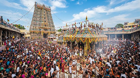 color-coded entry passes issued for witnessing Meenakshi Amman Temple consecration ceremony 