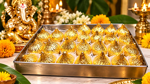 24-Karat Gold Kozhukattai 