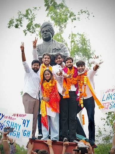ABVP Secures 3 Key Positions in Delhi University Students' Union Polls