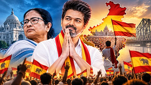 Following Kerala and Puducherry, Tamizhaga Vettri Kazhagam has set foot in West Bengal.