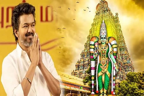 Tamil Nadu CM Vijay Offers Prayers at Madurai Meenakshi Amman Temple
