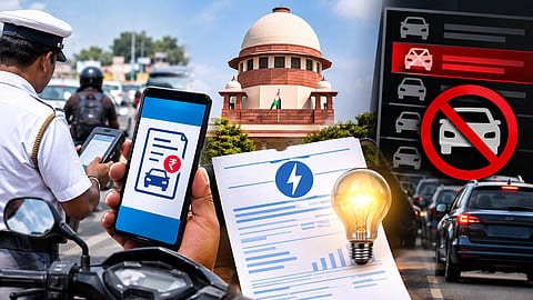 E-Challan Fines with Electricity Bills