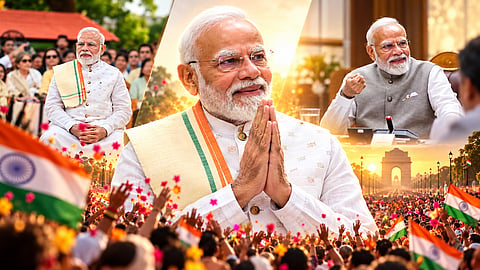 Prime Minister Modi stated that he had risen to this position thanks to the blessings of the people