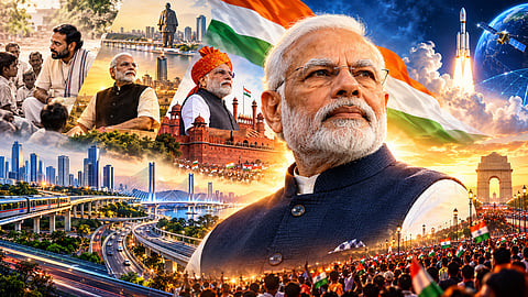 Prime Minister Narendra Modi has completed 25 years in public office