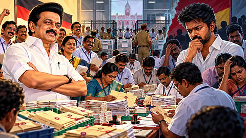 government employees extended their support to  DMK in postal votes, Maduranthakam by-election